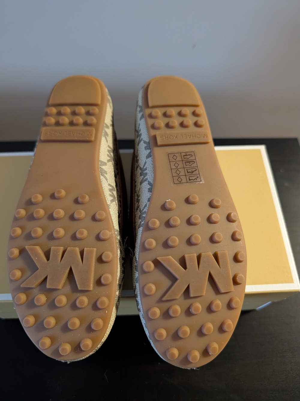 Michael Kors Women's Brown Logo-Print Driving Sneakers
